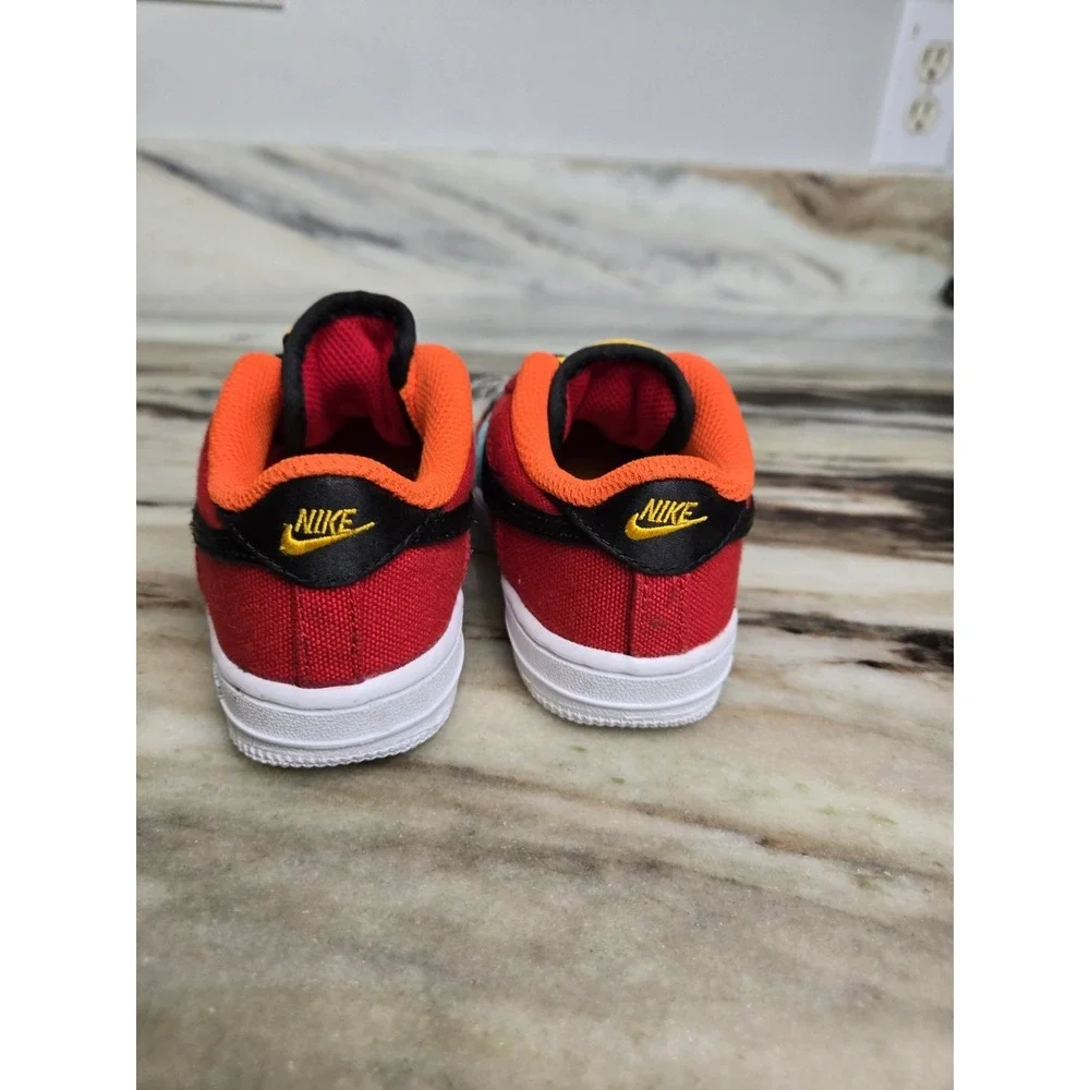 NIKE  FORCE  1 ‎ LV8 YEAR OF THE TIGER DQ5072-601 Toddler Size 9.5 Red Cat